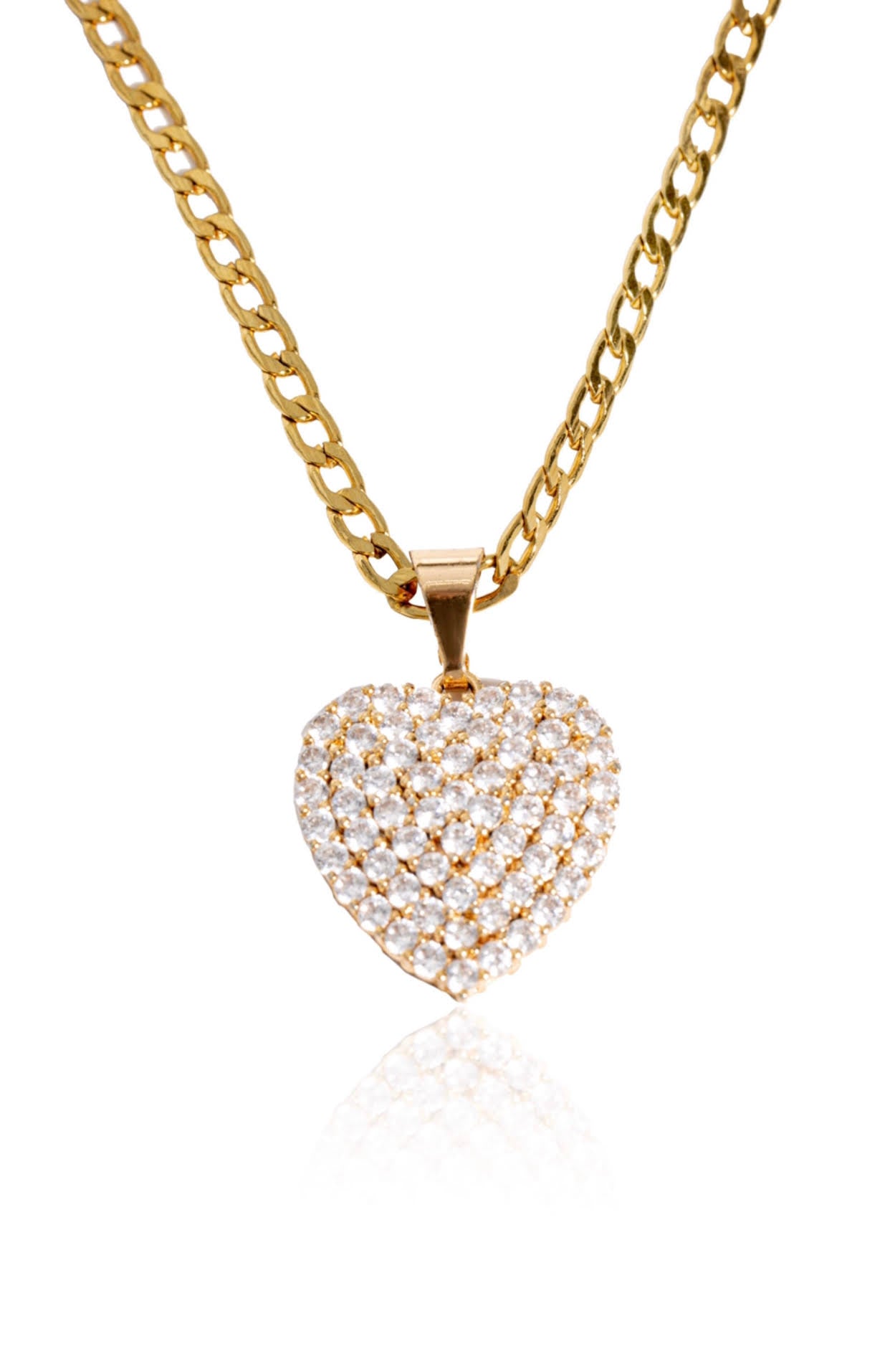 Crystal Heart Chain
